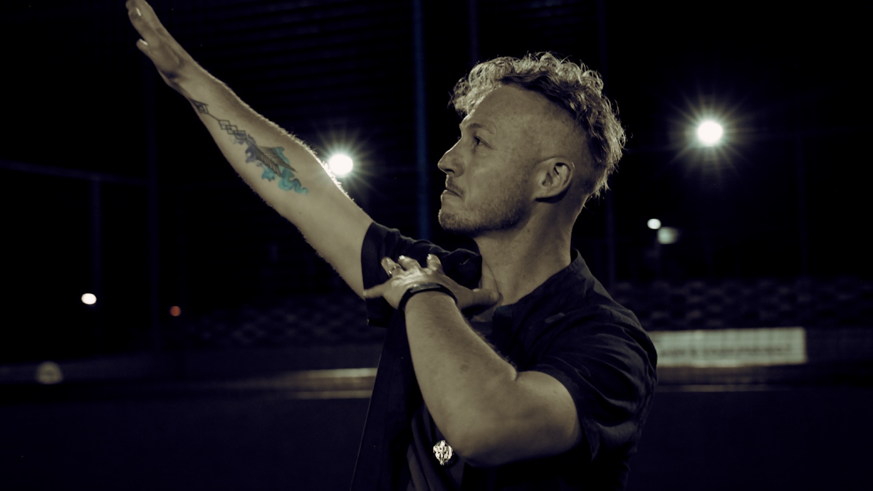Matthew Marinus on stage